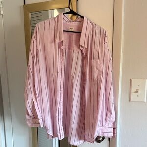 Wilfred Pink and Black Striped Shirt